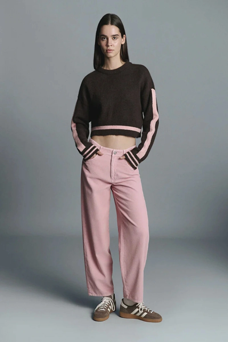 Mavi 1011174 Kadi̇fe Kadin Pantolon - Pembe