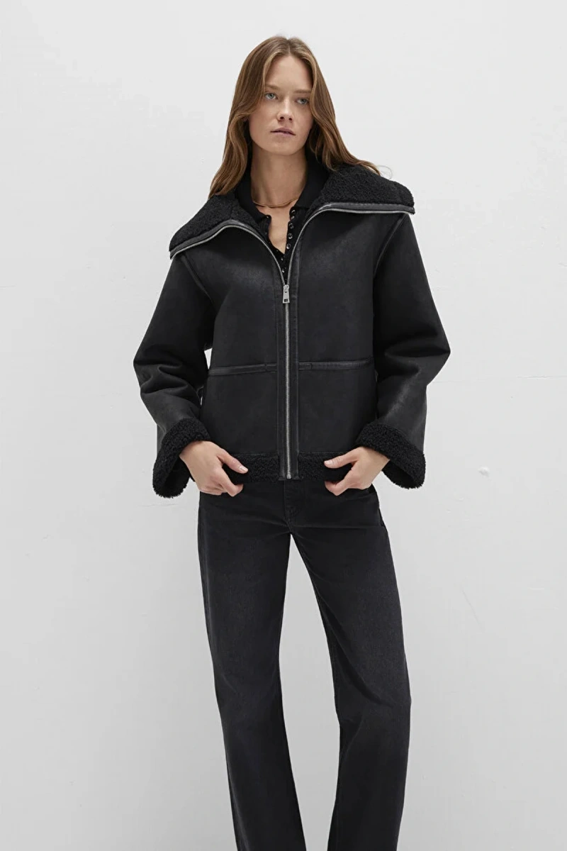 Mavi 1110718 Kadin Mont - Siyah