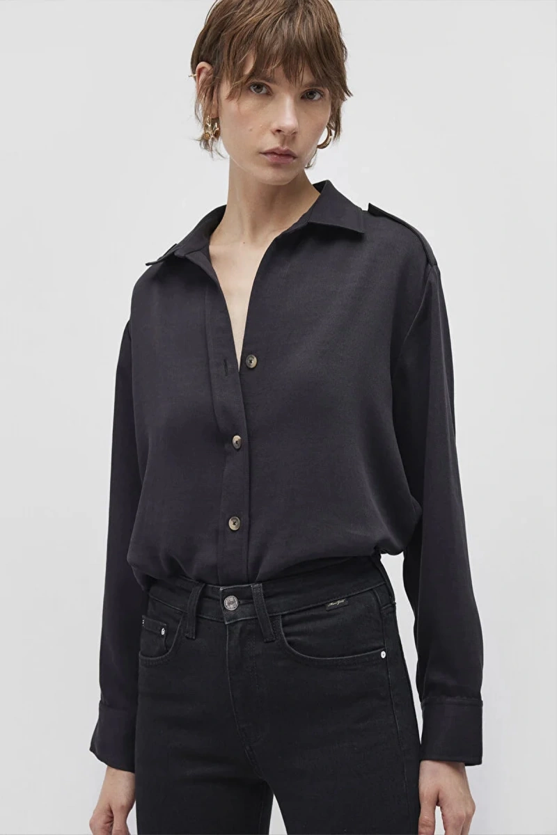 Mavi 1210944 Kadın Gomlek - Siyah