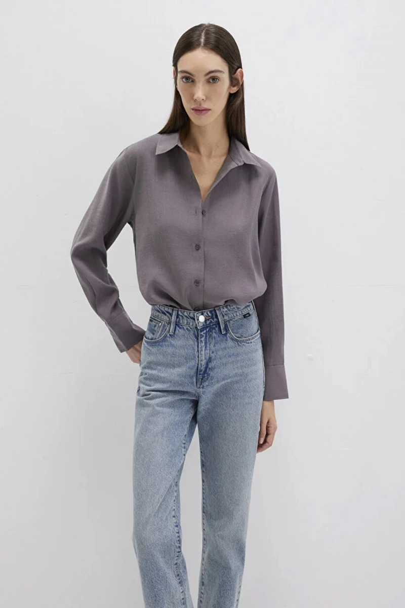 Mavi 1211373 Kadin Gomlek - Kahverengi