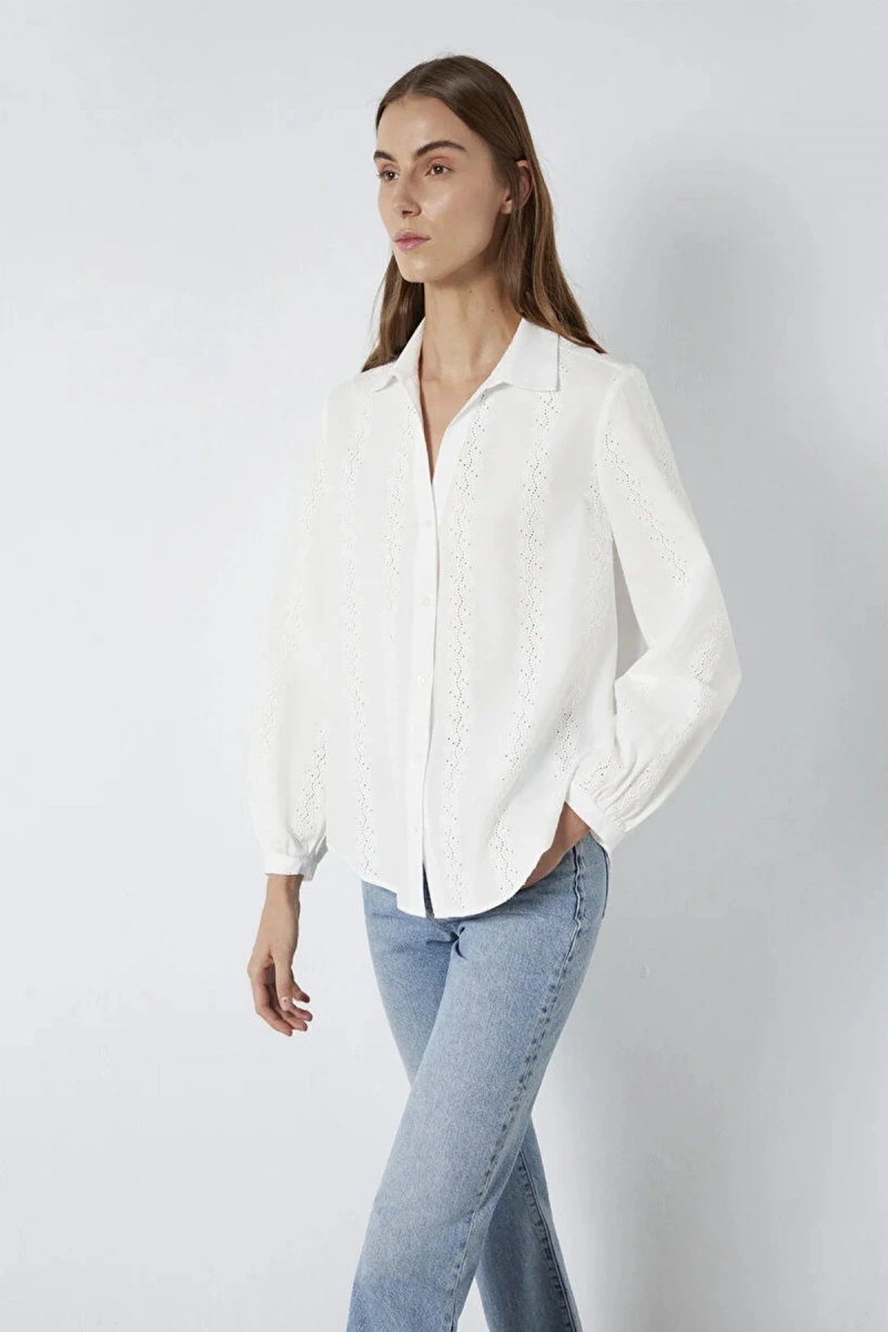 Mavi 1211380 Kadin Gomlek - Ekru