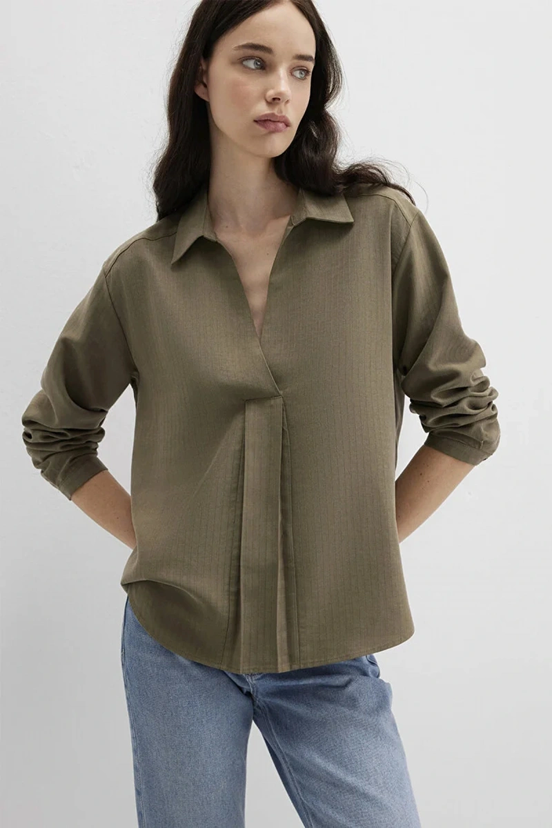 Mavi 1211423 Kadin Gömlek - Haki