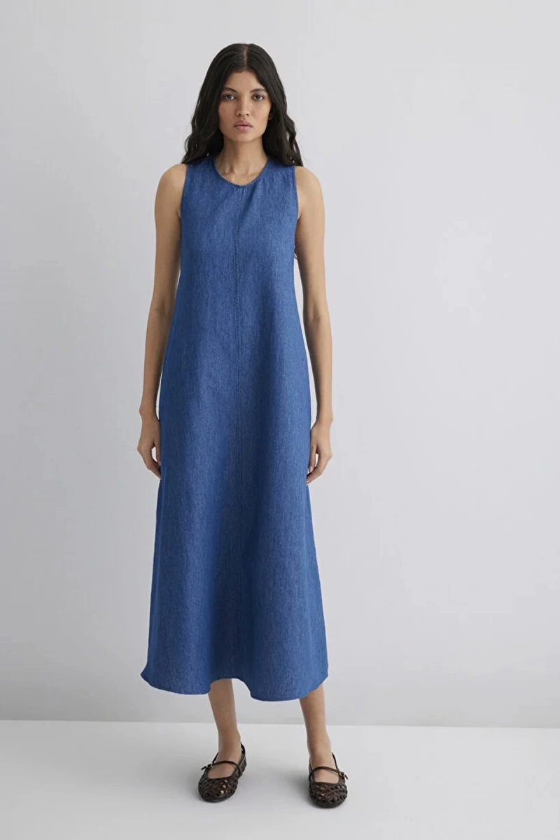 Mavi 1310668 Kadin Kot Elbise - Lacivert