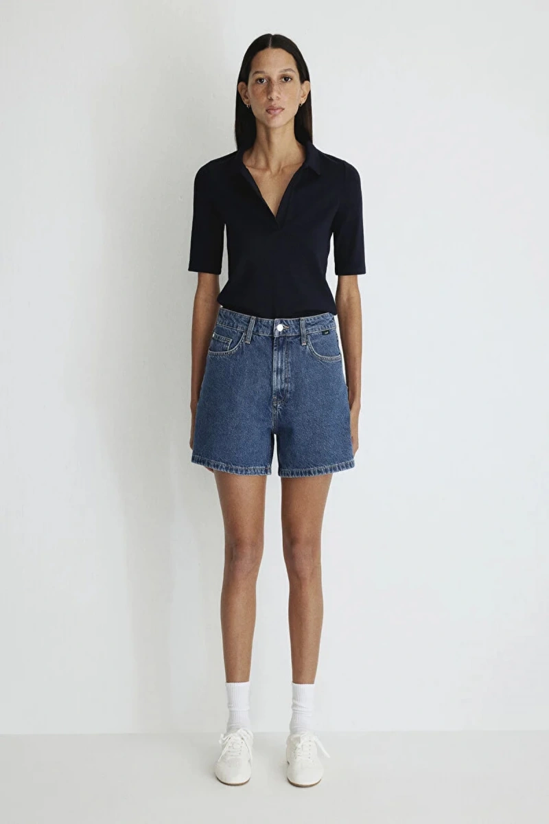 Mavi 1410059 Verna Kadin Kot Sort - Lacivert