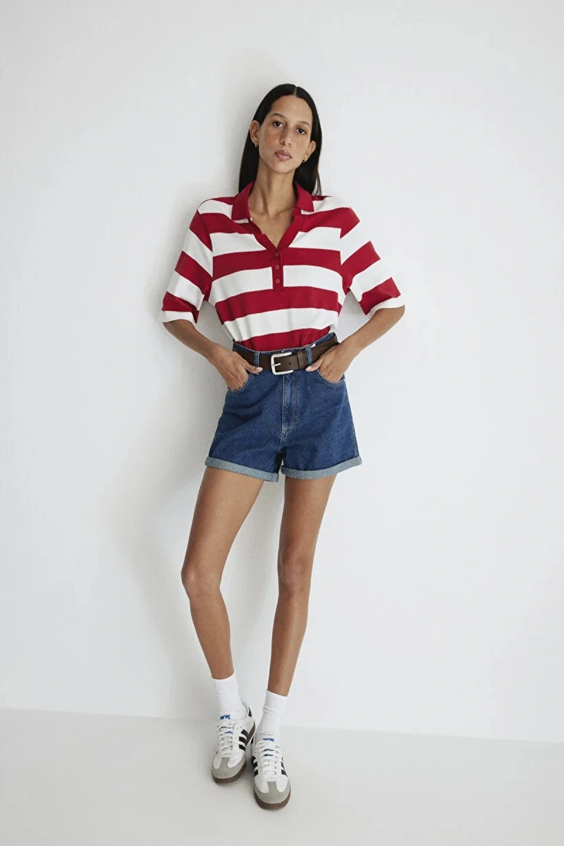 Mavi 1450132042 Clara 5 Cep Kadin Kot Sort - Lacivert