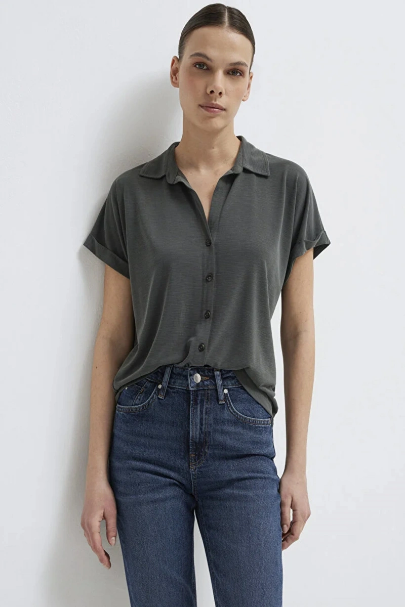 Mavi 168081 Kadin Gomlek - Haki