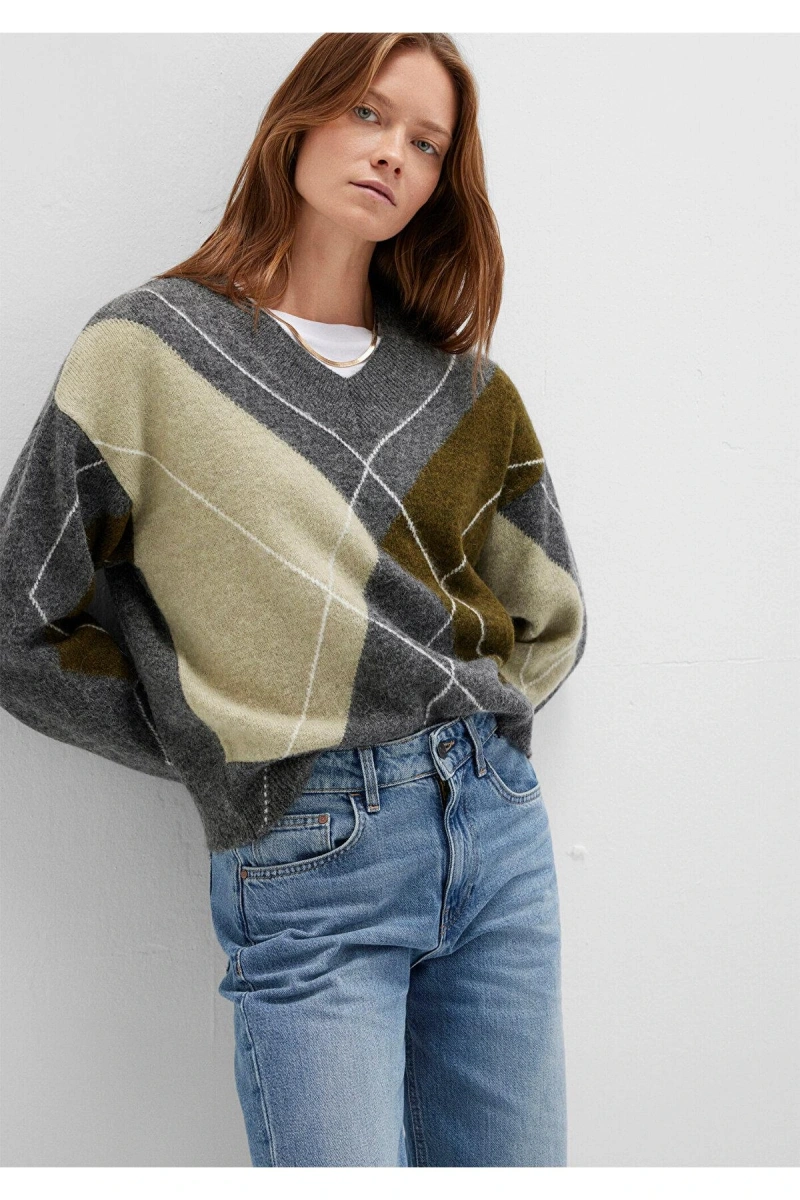 Mavi 1710826 Kadin Triko - Gri Haki