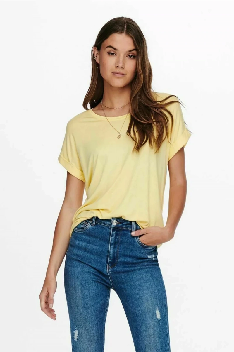 Only 15106662 Genis Yaka Kol Katlamali Kadin Body - Sari