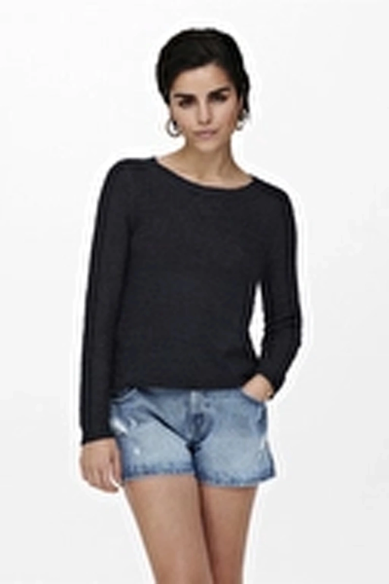 Only 15113356 0 Yaka Kadin Triko - Lacivert