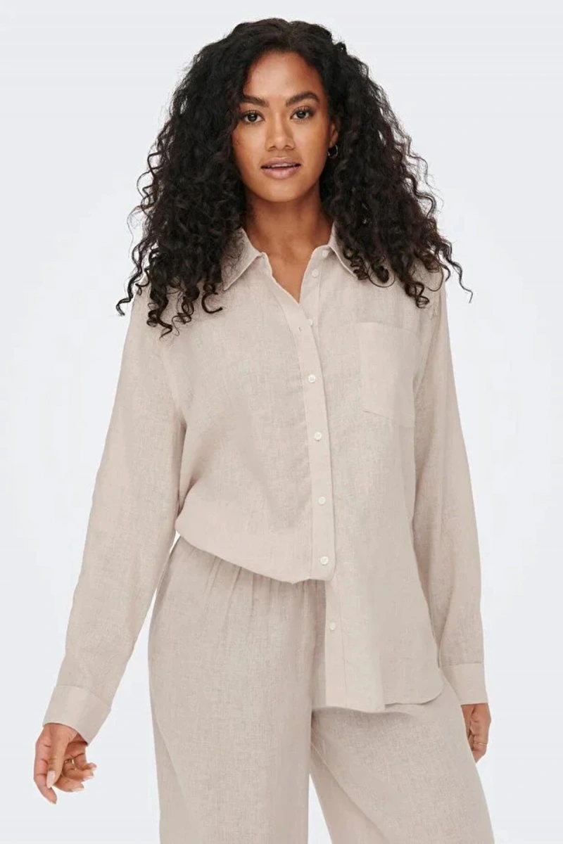 Only 15259585 Kadin Gomlek - Krem