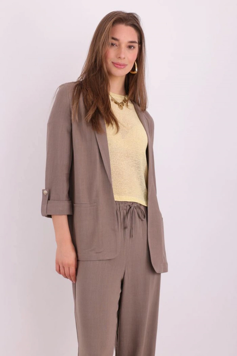 Only 15322274 Kadin Blazer Ceket - Sutlu Kahve