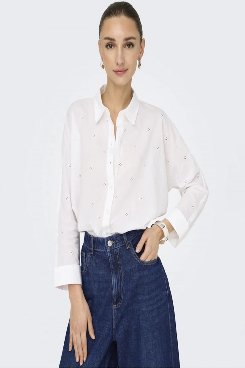 Only 15344769 Kadin Gomlek - Beyaz