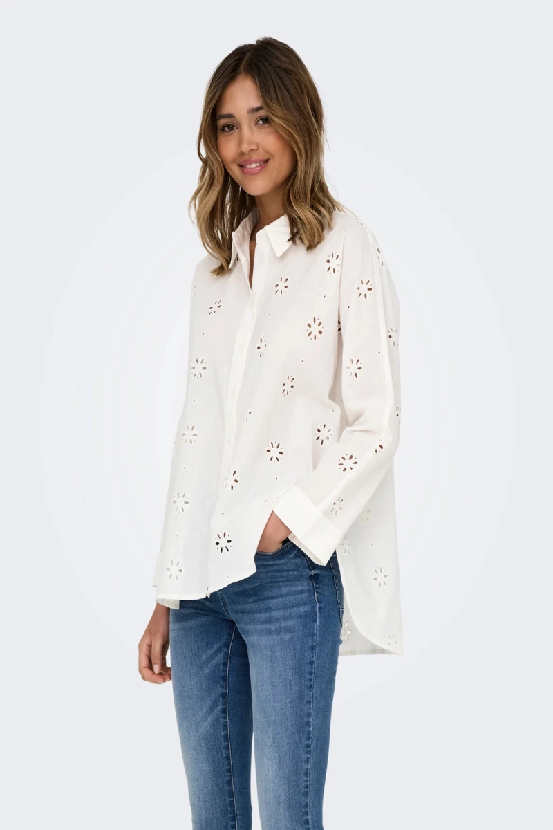 Only 15360467 Kadin Gomlek - Ekru