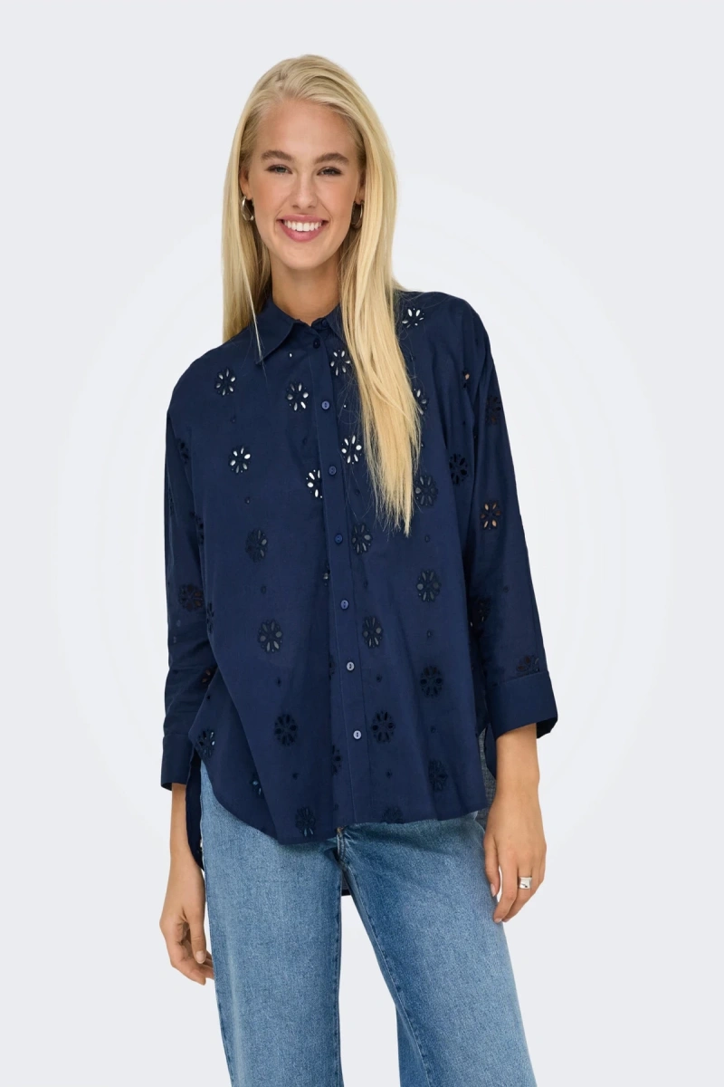 Only 15360467 Kadin Gomlek - Lacivert