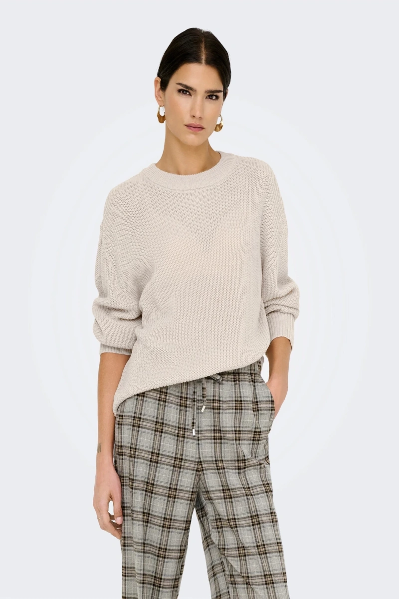 Only 15361110 0 Yaka Kadin Triko - Bej