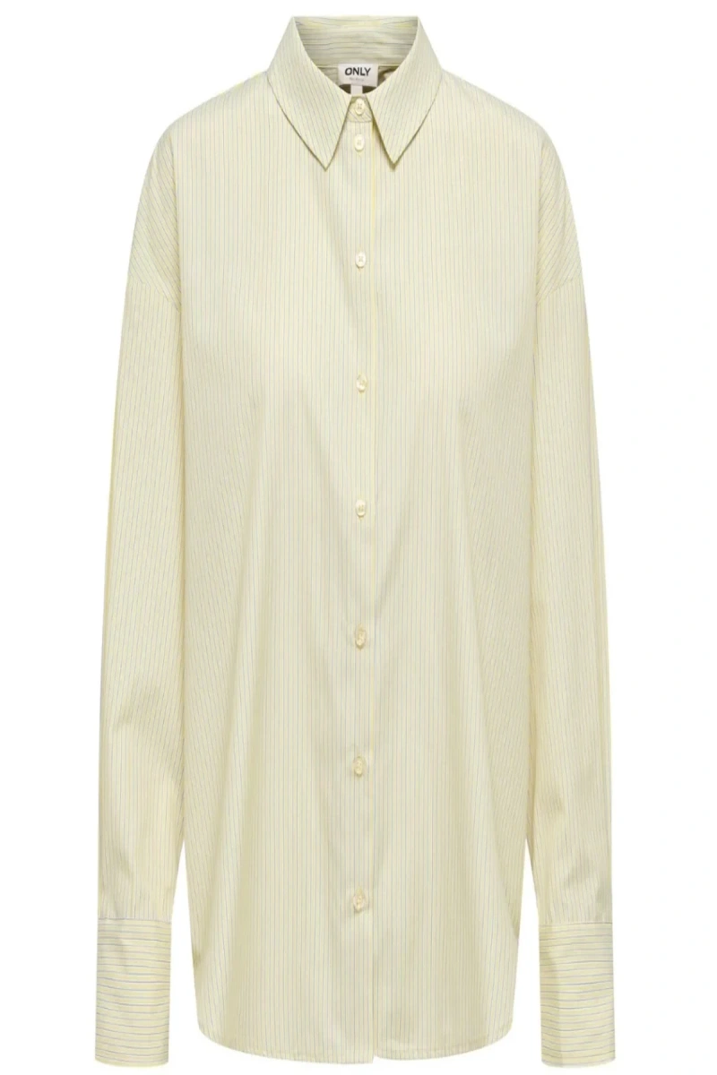 Only 15371244 Kadin Gomlek - Sari Cizgili