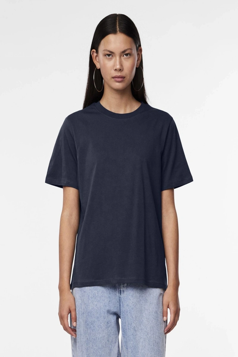 Only Pieces 17140802 0 Yaka Kadin Body - Lacivert