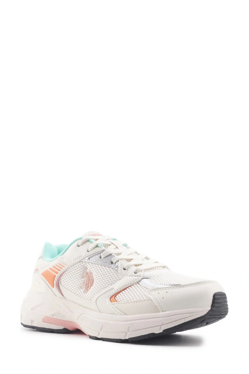 U.s.polo Assn. Felix Kadin Ayakkabi - Bej Turuncu Yesil