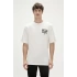 Bad Bear Moon Phase 0 Yaka Erkek Tshirt - Beyaz