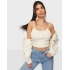 Only 15269908 Askili 5 Dugme Bayan Body - Krem