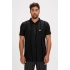 Badbear Theo Yakali Dikey Cizgili Erkek Tshirt - Siyah Cizgili