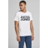 Jack&jones 12151955 0 Yaka Erkek Tshirt - Beyaz