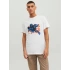 Jack&jones 12233600 0 Yaka Erkek Tshirt - Beyaz