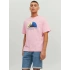 Jack&jones 12234214 0 Yaka Erkek Tshirt - Pembe