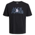 Jack&jones 12250263 0 Yaka Erkek Tshirt - Siyah