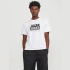 Jack&jones 12252376 0 Yaka Erkek Tshirt - Beyaz