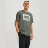 Jack&jones 12253442 0 Yaka Erkek Tshirt - Haki