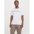 Jack&jones 12273120 0 Yaka Erkek Tshirt - Beyaz