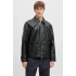 Jack&jones 12278839 Erkek Deri Mont - Siyah