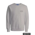Jack&jones 12290659 0 Yaka Erkek Sweat - Gri