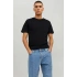 Jack&jones 12156101 0 Yaka Erkek Basic Tshirt - Siyah