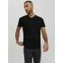 Jack&jones 12156102 V Yaka Erkek Tshirt - Siyah