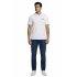 Jack&Jones 12288118 Yakali Erkek Tshirt - Beyaz