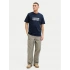 Jack&Jones 12289880 0 Yaka Erkek Tshirt - Lacivert