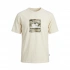 Jack&Jones 12289924 0 Yaka Erkek Tshirt - Krem