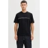 Jack&jones 12289936 0 Yaka Erkek Tshirt - Siyah