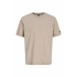 Jack&Jones 12289962 0 Yaka Erkek Tshirt - Toprak