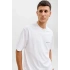 Jack&jones 12292397 0 Yaka Erkek Tshirt - Beyaz