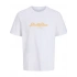 Jack&jones 12297893 0 Yaka Erkek Tshirt - Beyaz