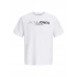 Jack&Jones 12298018 0 Yaka Erkek Tshirt - Beyaz