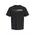 Jack&Jones 12298018 0 Yaka Erkek Tshirt - Siyah