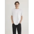Mavi 0611807 0 Yaka Erkek Tshirt - Beyaz