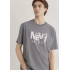 Mavi 0612461 0 Yaka Ekrek Tshirt - Gri
