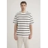 Mavi 0612512 0 Yaka Erkek Tshirt - Beyaz Cizgili