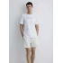 Mavi 0612647 0 Yaka Erkek Tshirt - Beyaz