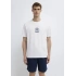 Mavi 0613283 0 Yaka Erkek Tshirt - Beyaz